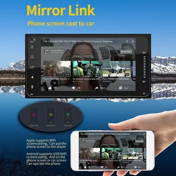 

Radio Car Bluetooth Car Audio GPS Wifi Mirror Link Music Player 2 DIN Android 8.1 Car Multimedia Player BT Radio For Toyota