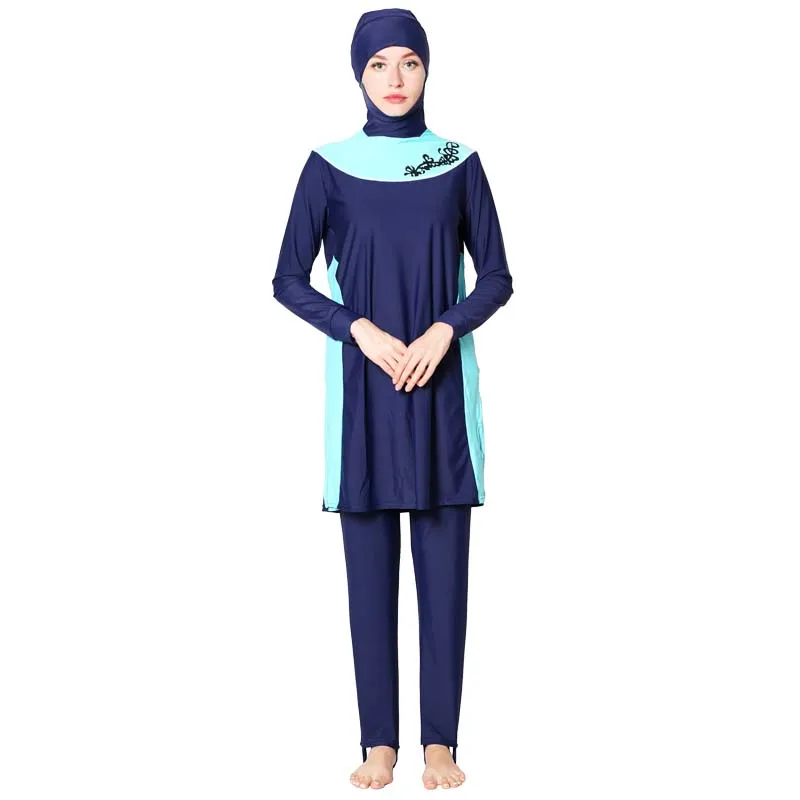 DROZENO New Burkinis Muslim Swimsuit Modest Clothing Islamic 2 Pieces Separated Women Wear Long Swimwear Hijab Swimsuit