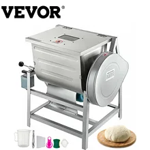 VEVOR – mélangeur de pâte électrique en acier inoxydable, 30/50QT, 15/25KG, équipement de cuisine, robot de cuisine