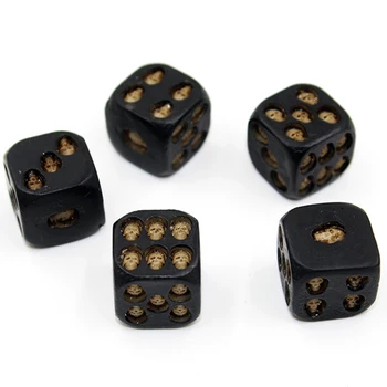 

5 Pcs Accessories Party Bar Poker Resin Gambling Board Game Vintage Devil Grinning Leisure Toys Cube Entertainment Skull Dice