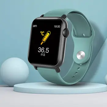 

QS19 Full Touch Smart Watch Body Temperature 24H Measurement Heart Rate Fitness Tracker Smart Watch For Andorid IOS PK W58 Pro