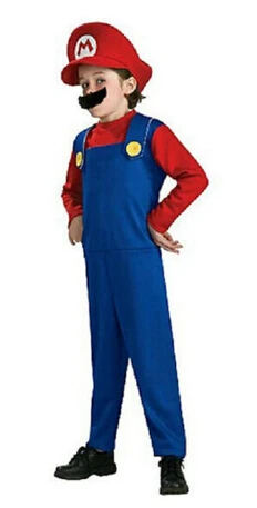 Compleanno Super fratelli Luigi Costume Cosplay bambini Booys Funy Bros  idraulico costumi fantasia vestito