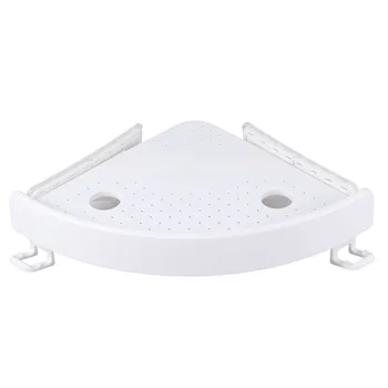 

1Pc Storage Rack Plastic Punch Free Durable Space-saving Creative Triangle Shelf Corner Storage Shelf for Kitchen Bathroom