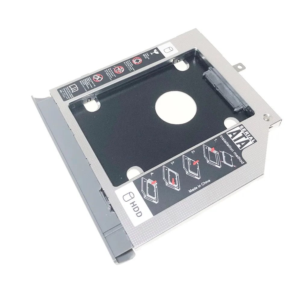 

Bezel Front Cover Faceplate + Bracket 2nd SATA 3.0 2.5" Hard Drive HDD SSD Optical Caddy for Lenovo ideapad 320 330 520