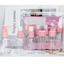 Портативные дорожные бутылки для многоразового использования, набор косметических бутылок, банка для крема, пустая для шампуня, очищающий крем для лица, бутылки, дорожный Комплект баночек