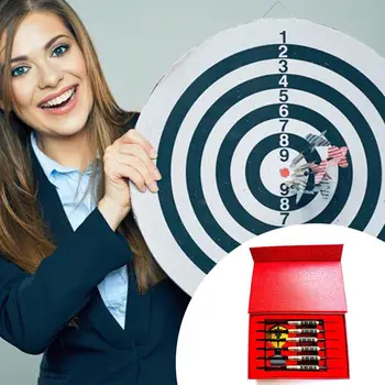

6pcs/set Darts Shafts 24 Grams Professional Darts Set With A Storage Box Steel Tip Darts Brass
