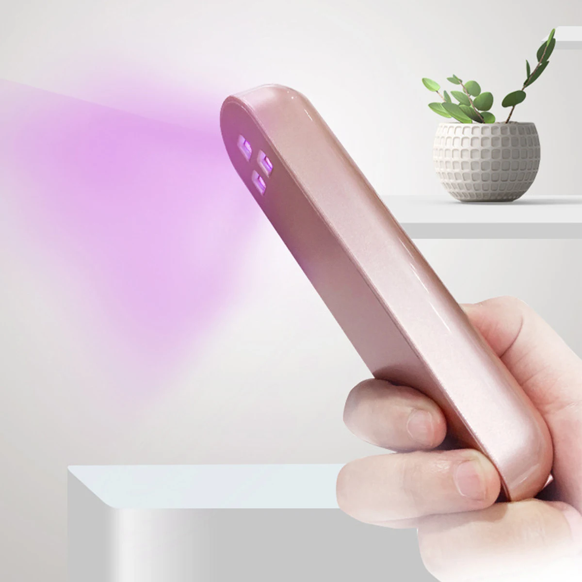 Hand-Held UV Sterilizing Light USB Charging 1 Button Smart Timer Anti-Bacteria Ultraviolet Disinfection Lamp For Cosmetic Tools Hand-Held UV Sterilizing Light USB Charging 1 Button Smart Timer Anti-Bacteria Ultraviolet Disinfection Lamp For Cosmetic Tools