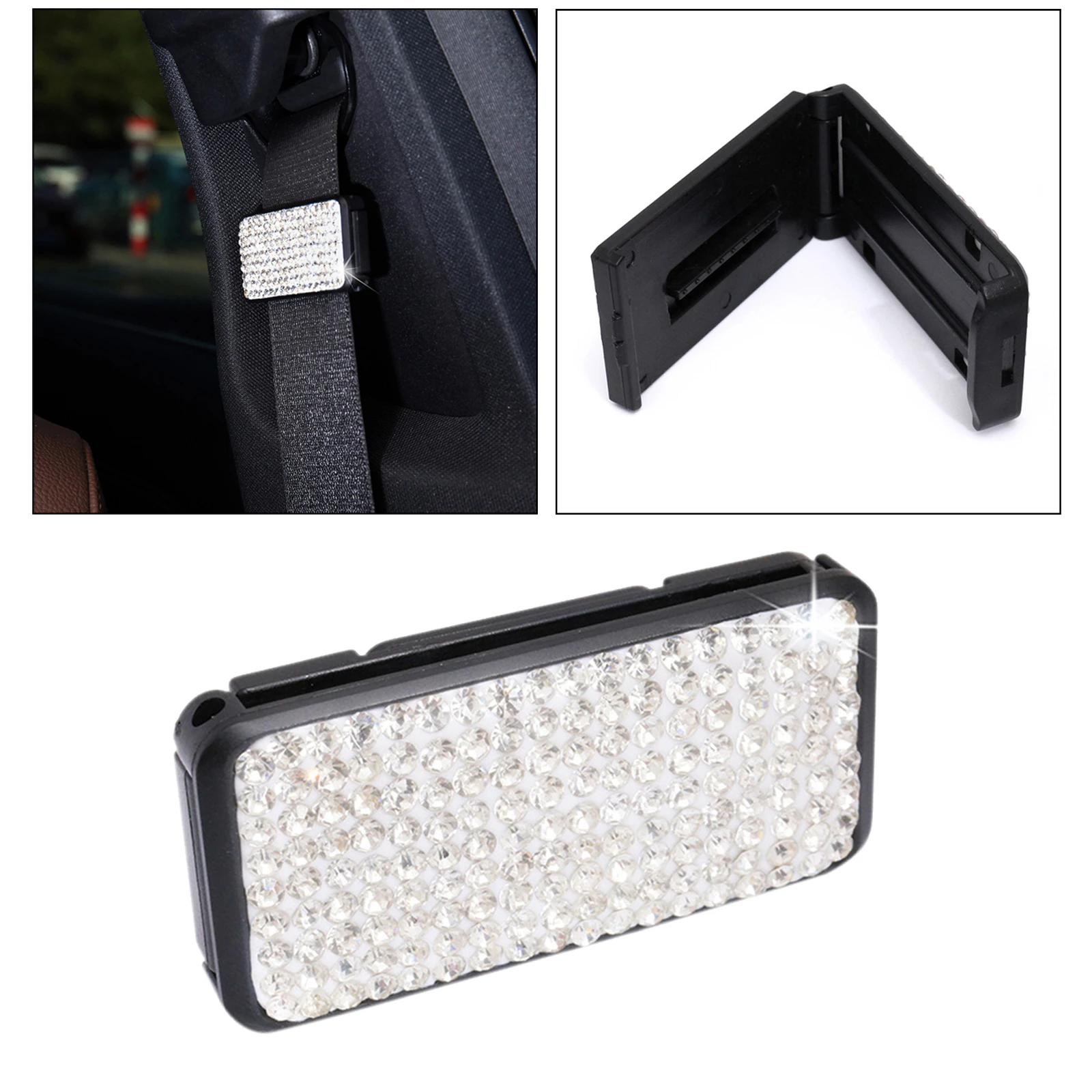 Clips universales para cinturones de seguridad de hebilla de tope ajustable, Clip de plástico, accesorios de Interior, estilo de coche|Cinturones de seguridad y amortiguación| - AliExpress