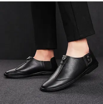 

High quality new men's PU leather shoes men's sports shoes casual shoes breathable men's clothing European and American retro me