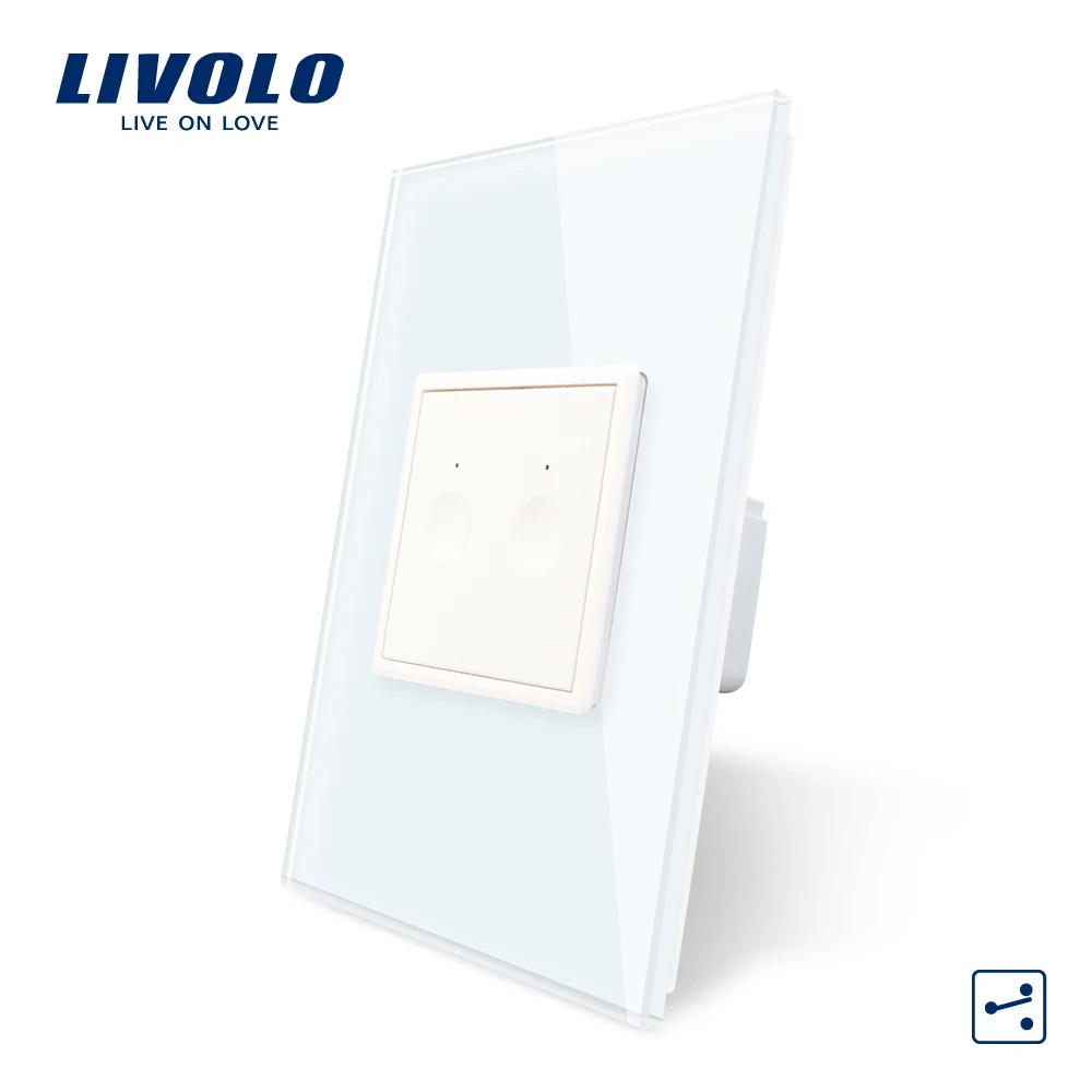 

Livolo US/AU Standard New SeriesWall Touch Switch,2 Gang 2Way Touch, AC 110-250 ,7 colors options,plastic key,without logo