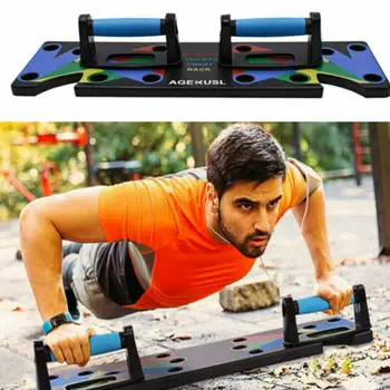 

Push Up Rack Board Men Women Comprehensive Fitness Exercise Push-up Stands Body Building Training System Home Equipment 9 in1