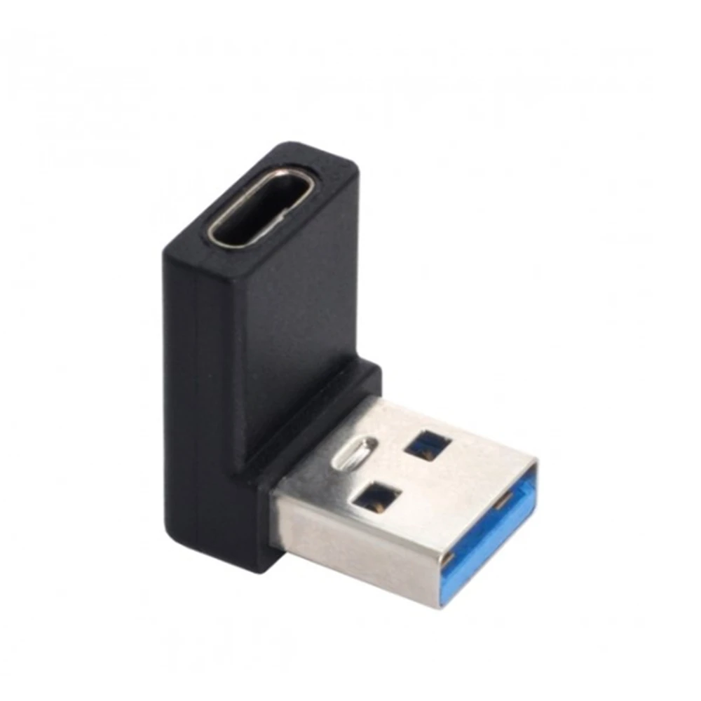 90 Degree Up Angled USB3.1 Type C Female to USB 3.0 A Male Data Adapter for Laptop Desktop 90 degree up angled rs232 9pin male nut to female screw extension adapter