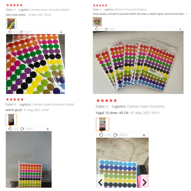 500 Etichette Adesive Nere 2,5cm - Rotolo Adesivo Permanente Per Ufficio E Scuola - Foto 6