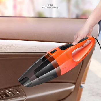 

120W Car Vacuum Cleaner Handheld Wired Vacuum Powerful Strong Suction Rechargeable Car Vacuum Cleaner Wet/Dry for Home Pet Hair