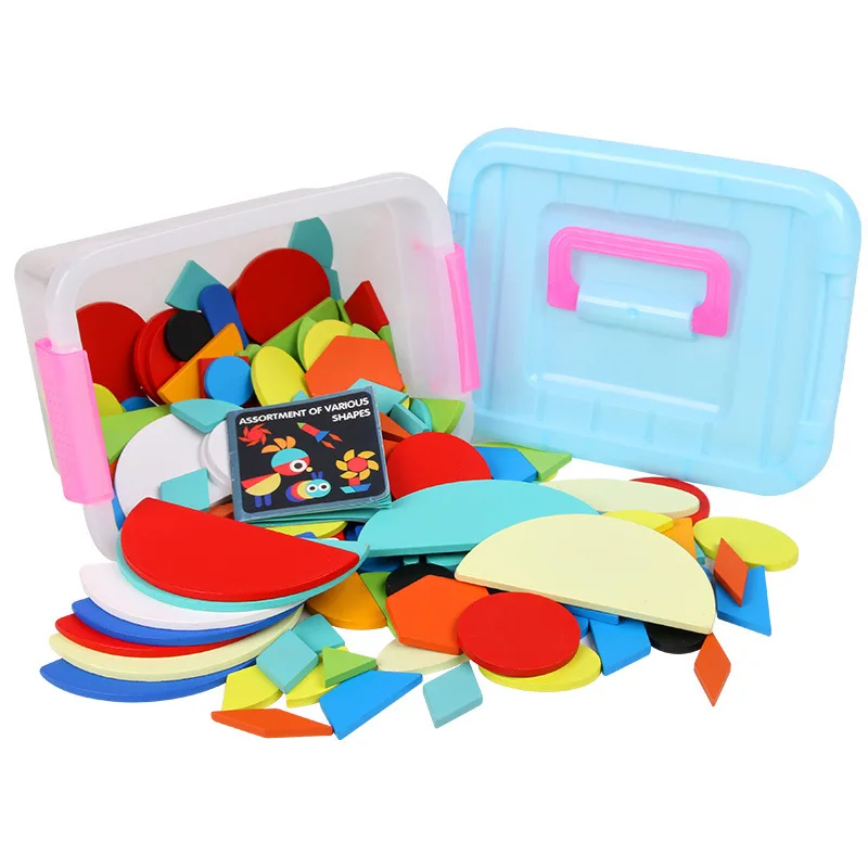 

160 pcs Animal Wooden Jigsaw Puzzle Board Set Colorful Baby Educational Wooden Toy for Children Learning Developing Toys