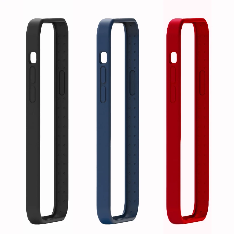 Luxury Original Silicone Bumper Case For iphone 13 Pro Max 12 Mini Soft Flexible Shockproof Black Blue Red best iphone 12 pro case