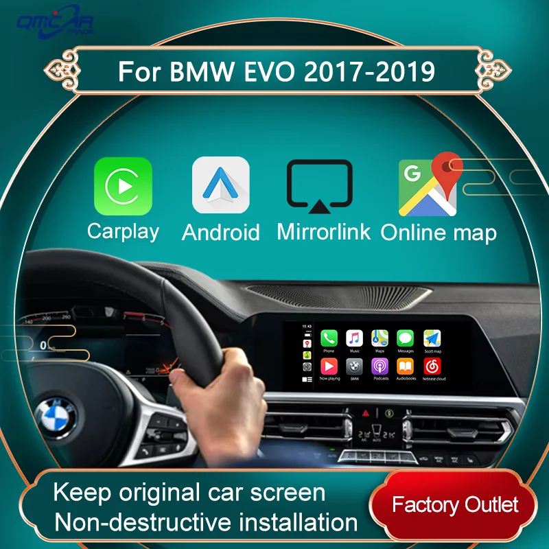 

Wireless Apple CarPlay Carlinkit for BWM EVO System 2010-2018 Android Auto Car play Support Mirrorlink