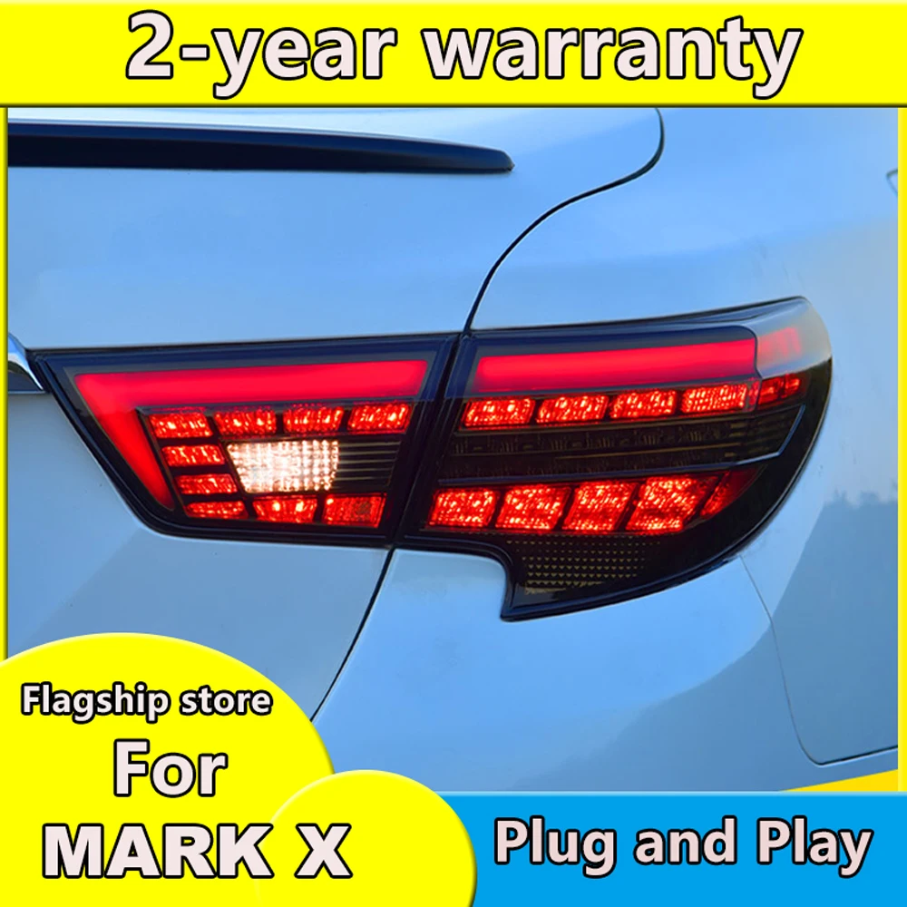 Car Styling for Toyota Reiz tail light 2014 2017 Mark X led tailights auto rear lamp brake light