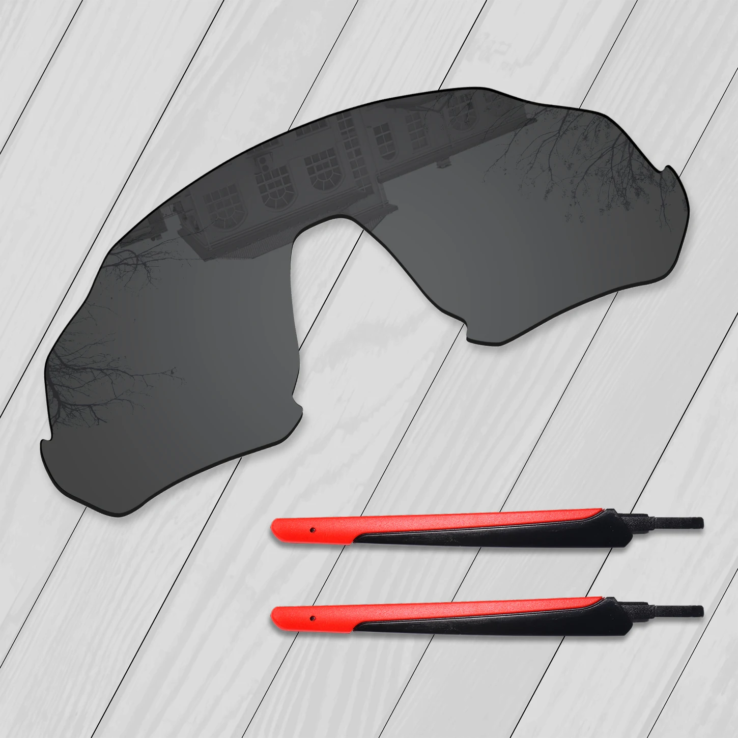 Advanced Black E.O.S поляризованные улучшенные Сменные линзы и дужки ползунки для солнцезащитных очков Оукли OO9401 - Цвет линз: Advanced Black