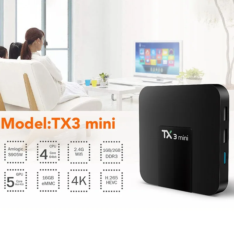 ȵ̵ 8.1 TX3 ̴ Ʈ TV ڽ Amlogic RK3228A  ھ 2 Ⱑ Ʈ 16 Ⱑ Ʈ 2.4G  1080p 4K    ̵ ÷̾