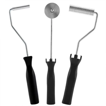 

3Pcs/Set Fiberglass Bubble Paddle Laminating Roller Kit For FRP Mould Resin GRP
