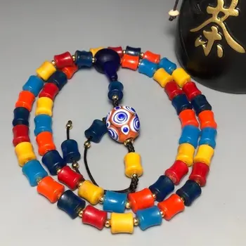 

Old colored glaze multi-treasure necklace colier femme choker jewelry collares mujer joyeria joyeria mujer bijoux mariage takı
