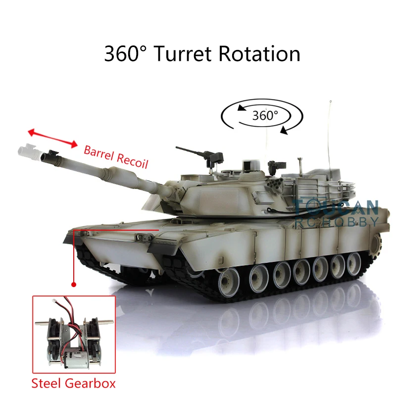 Henglong 1/16 снег TK 6 0 S пластик Abrams RC Танк 3918 сталь коробка передач отдача ствола