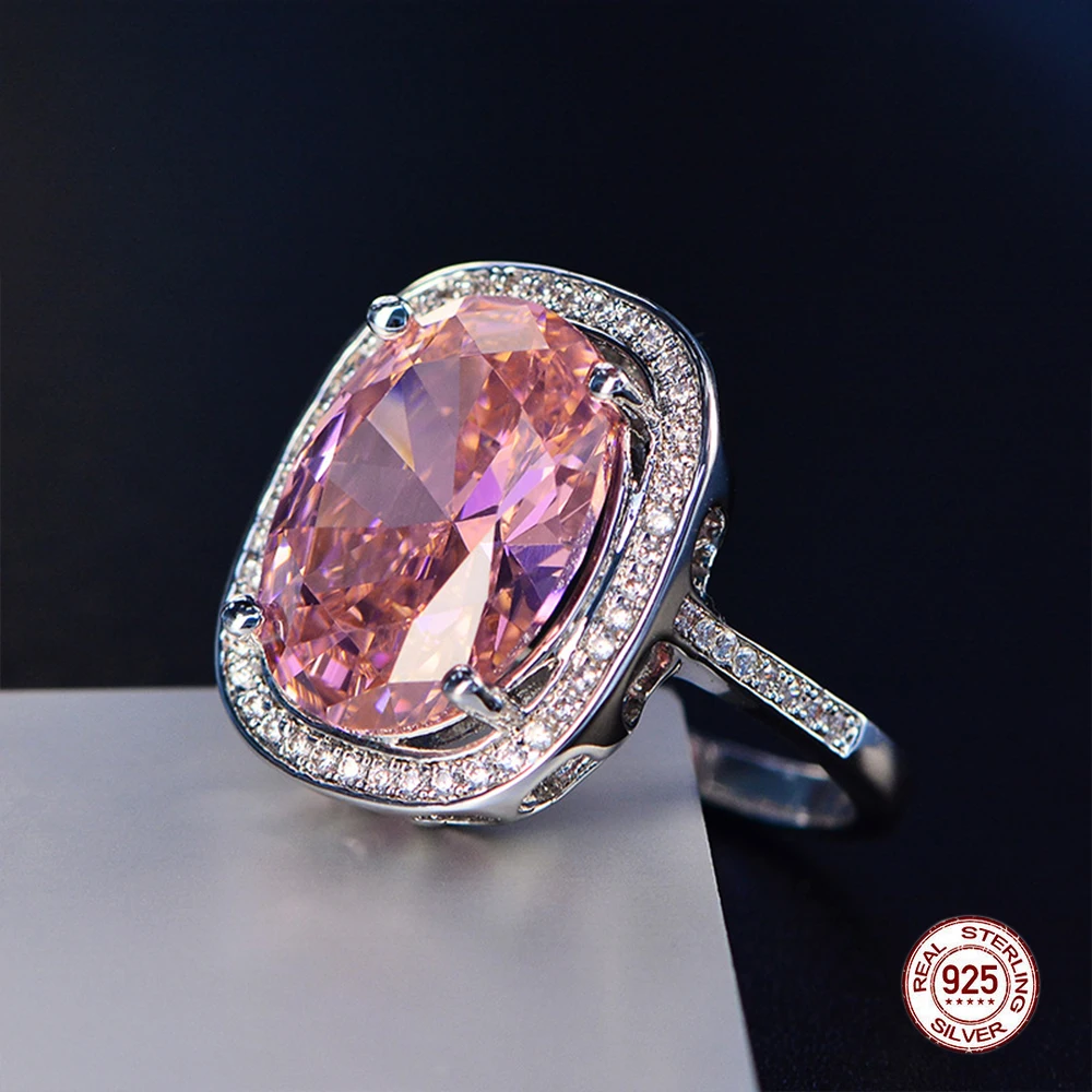 New Trendy Garnet Ring Gemstones Natural For Jewelry 925 Sterling Silver Rings For Women Silver Ring Moissanite Ruby Topaz Ring