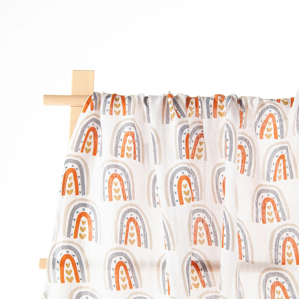 rainbow muslin quilt