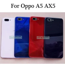 6,2 дюймов для BBK Oppo A5 AX5 AX5B PBAT00 PBAM00 CPH1809 задняя крышка батарейного отсека, Крышка корпуса, чехол, запчасти для заднего стекла