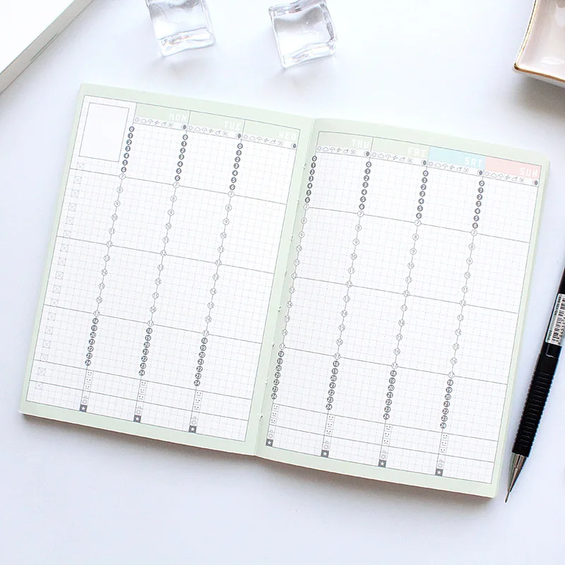 Тканевый чехол книжка в стиле ретро с небесно голубым цветком ежедневник Обложка