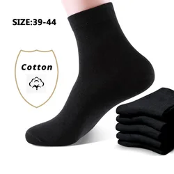 ZARE Men's Cotton Socks New Style Black Business Men Socks Soft Breathable Summer Winter for Male Plus Size A1 C33