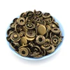 50 Sets Buttons 12.5/15 MM Rivets Buckle Combination Sewing Repair Metal Snap-Fastener Bronze Silver Gold Black 4