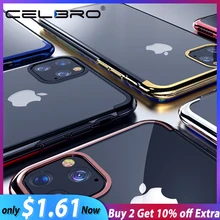 Soft Silicone Plating Phone Case Cover for Apple iPhone 11 Pro Max Cover Full Coverage Silicon Protective Shells for iPhone 11