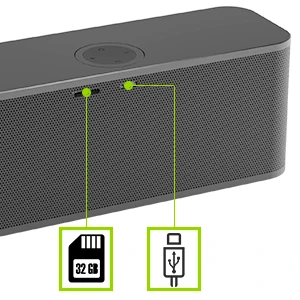 wireless speaker with multiple play mode