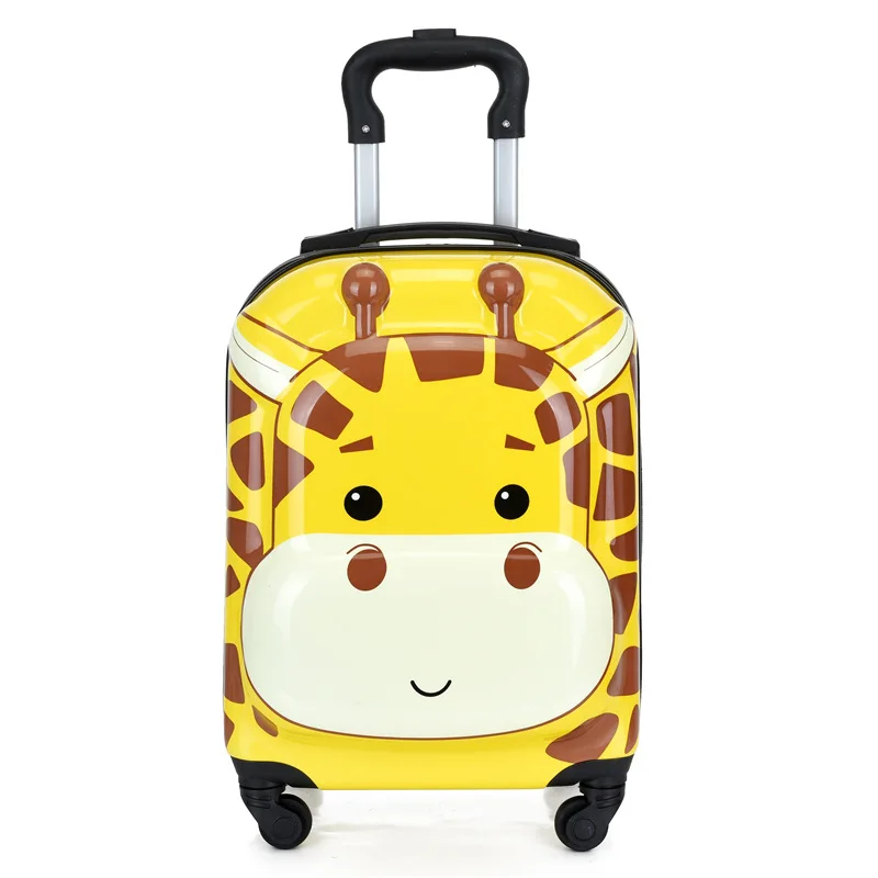 3D Cartoon Suitcases on Wheels for Kids Travel