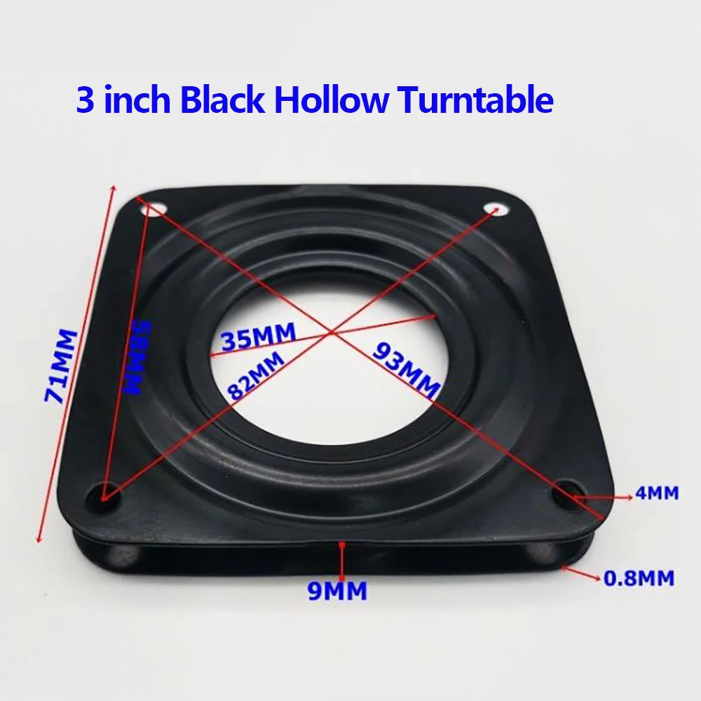 4 Types Heavy Duty Round Shape Galvanized Lazy Susan Turntable