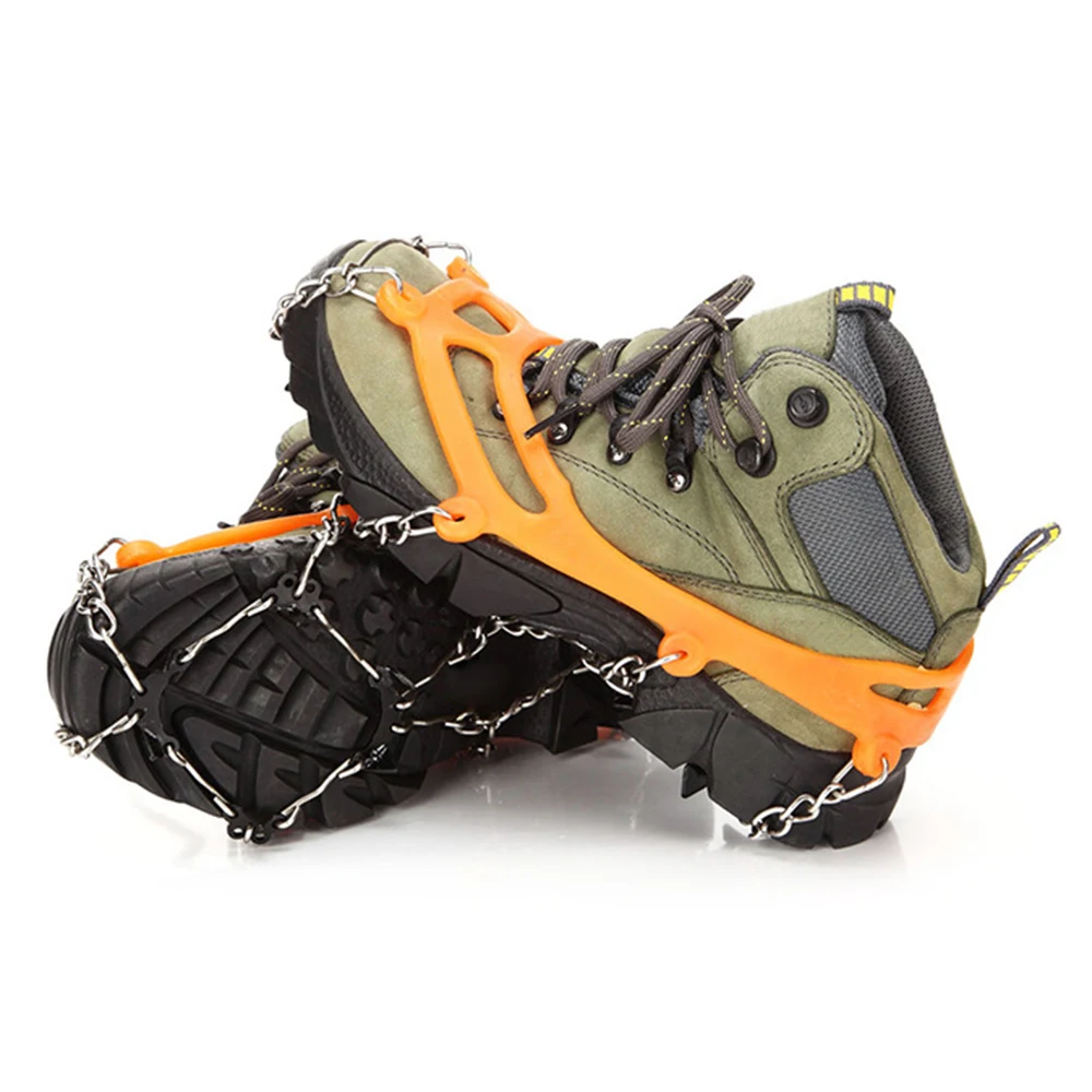 Gaiters Crampons Set Waterproof Snow Leg Guard Skidproof Stainless Crampon with Eight Spikes for Snow Ice Activities