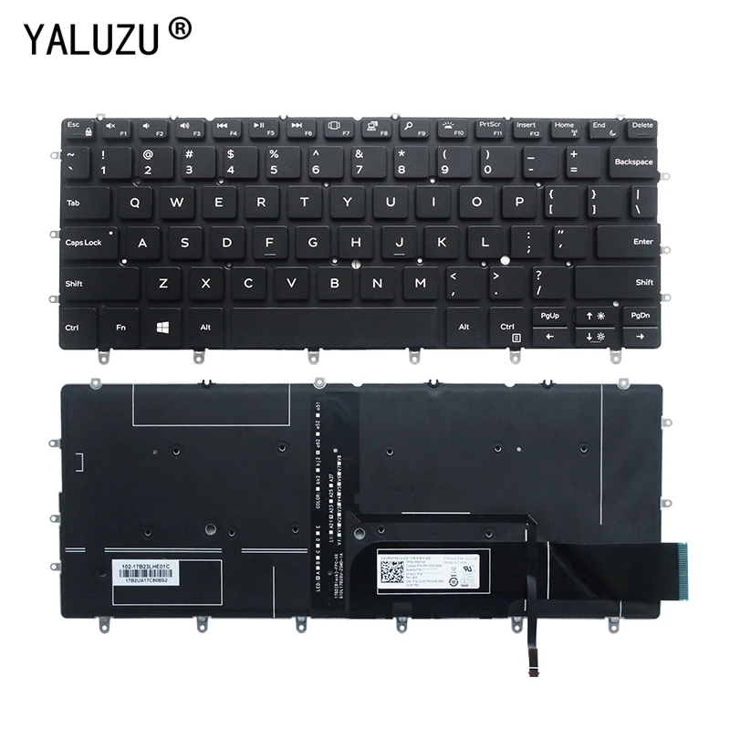 Английская клавиатура для DELL XPS 13 9370 13-9370 13-9370-D1705S 9317 13-9380 Клавиатура ноутбука