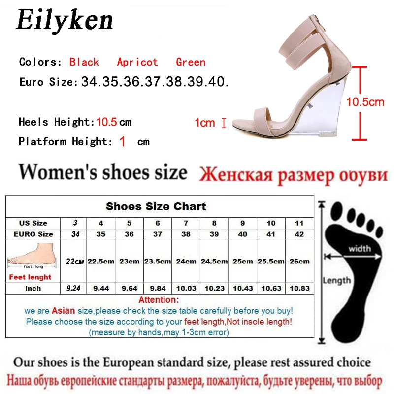 EilyKen Новая мода открытый носок, на молнии, женские босоножки на танкетке; на высоком каблуке; туфли-лодочки Для летних вечеринок лодочки, сандалии, обувь