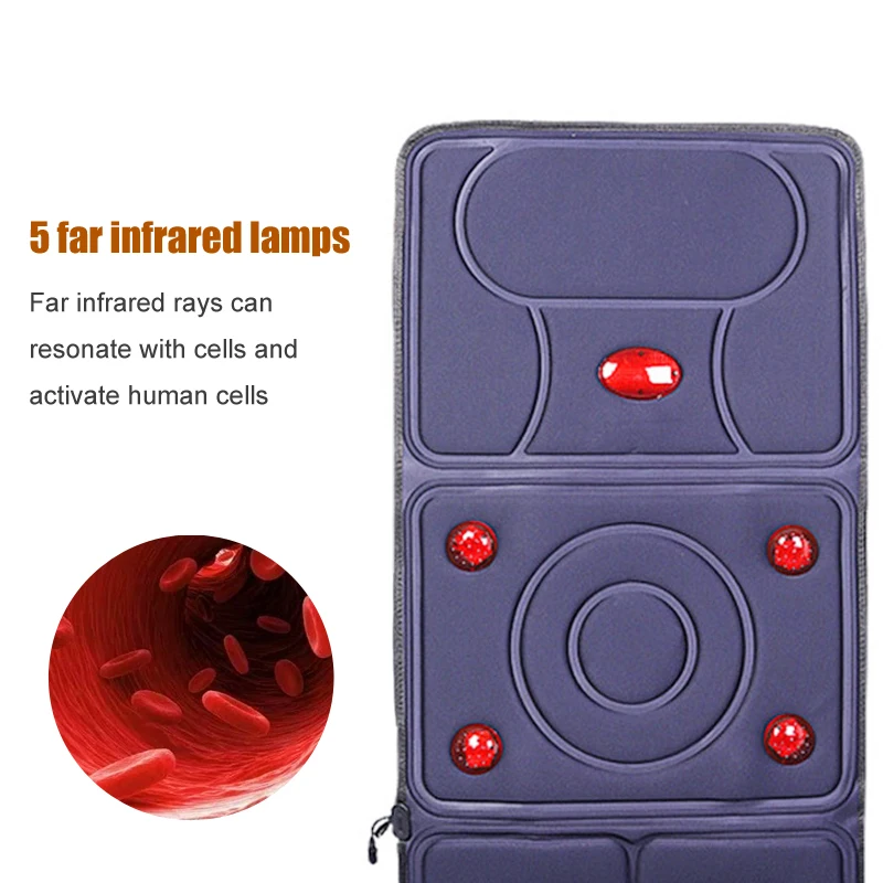 Pаспродажа Klasvsa Электрический Вибратор массажер матрас дальнего инфракрасного отопления терапии шеи, массаж спины отдыха кровать vibrador здравоохранени...