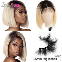 Парики из натуральных волос на кружевной основе, бразильские волосы, 613, короткие волосы, 13x4, парики из натуральных волос, 180%, 613