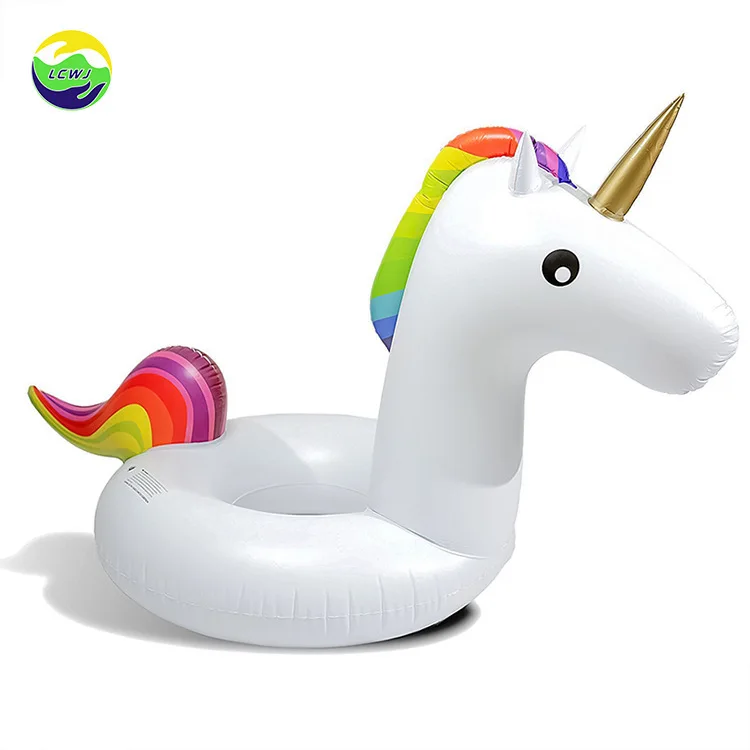 

Customizable Inflatable Unicorn Floating Row America Original Unicorn Swim Ring Environmentally Friendly PVC Thick Inflatable Ov