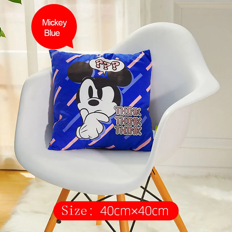 Disney мультфильм Микки Минни Подушка с человеком-пауком диван офис Удобная подушка спинка кровати модная подушка для автомобиля 40*40 см - Цвет: 1