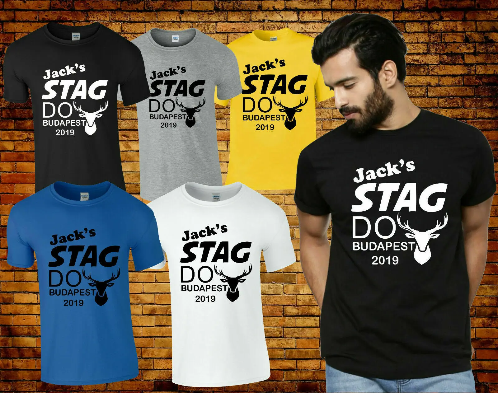 personalised stag t shirts