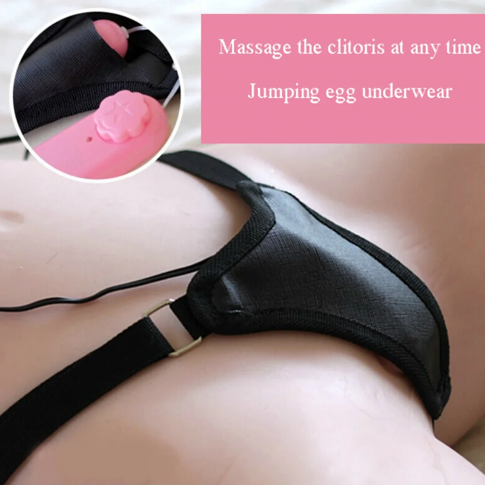 Women Panties Female Underwear Jump Egg Vibrator Bag Sexy Costumes Panty G Strings Thongs Buttocks Backless Product - Adult Games