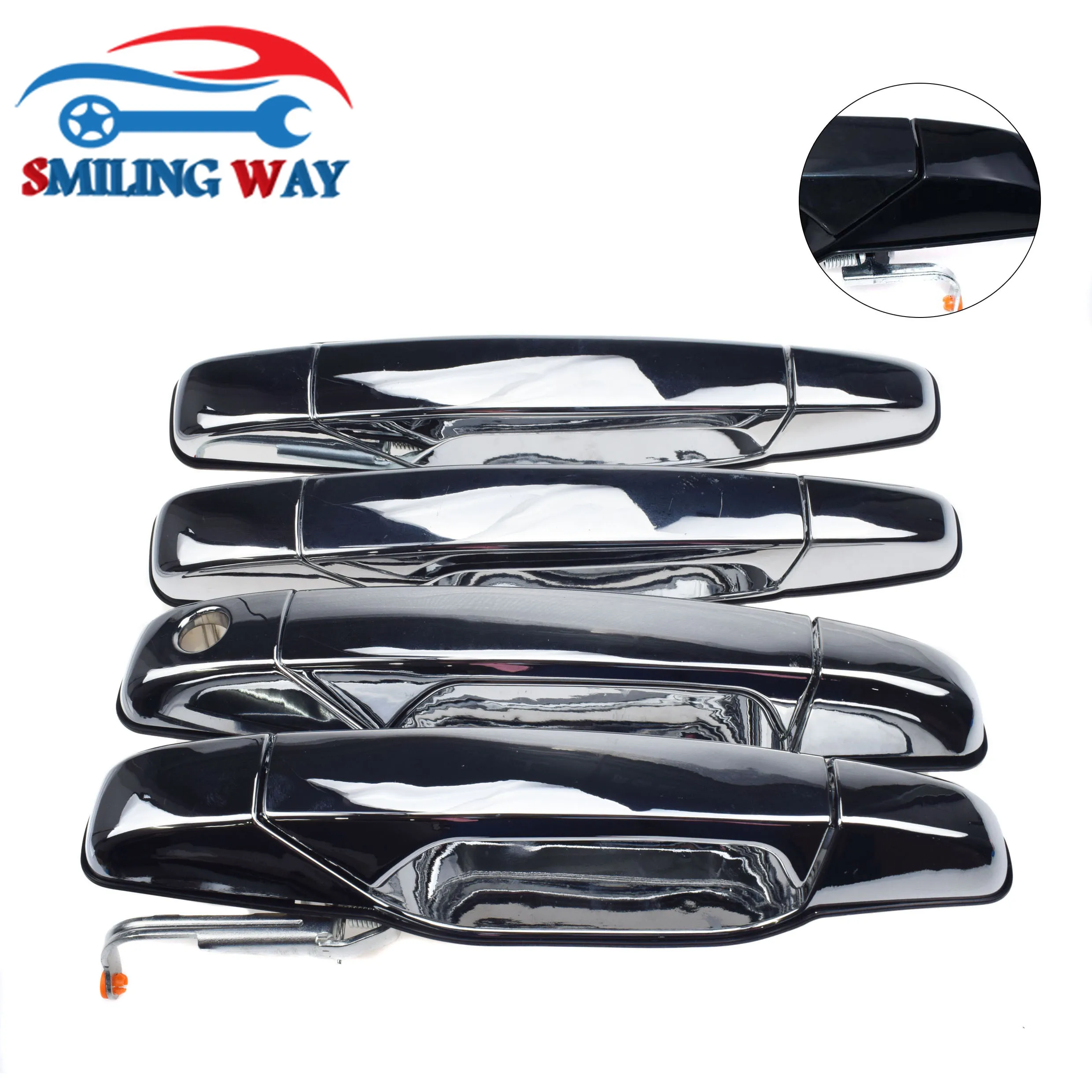 Outside Door Handle Front Rear Left Right For Cadillac Gmc Chevrolet