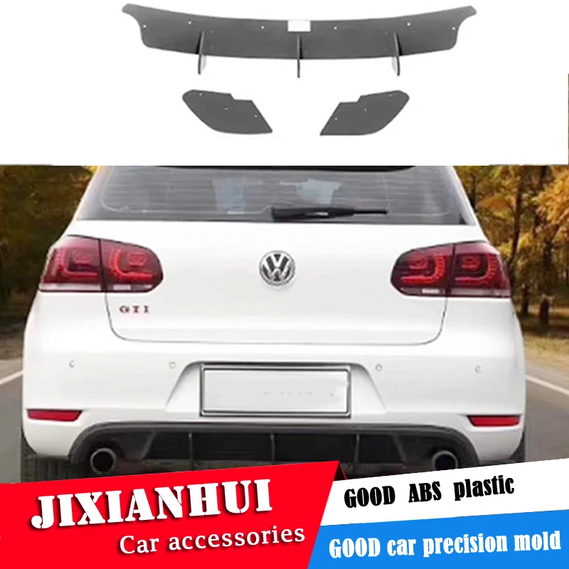 Задний спойлер для VW GOLF 6 GTI 2010-2013 R R20 ABS задний бампер диффузор Защита бампера |