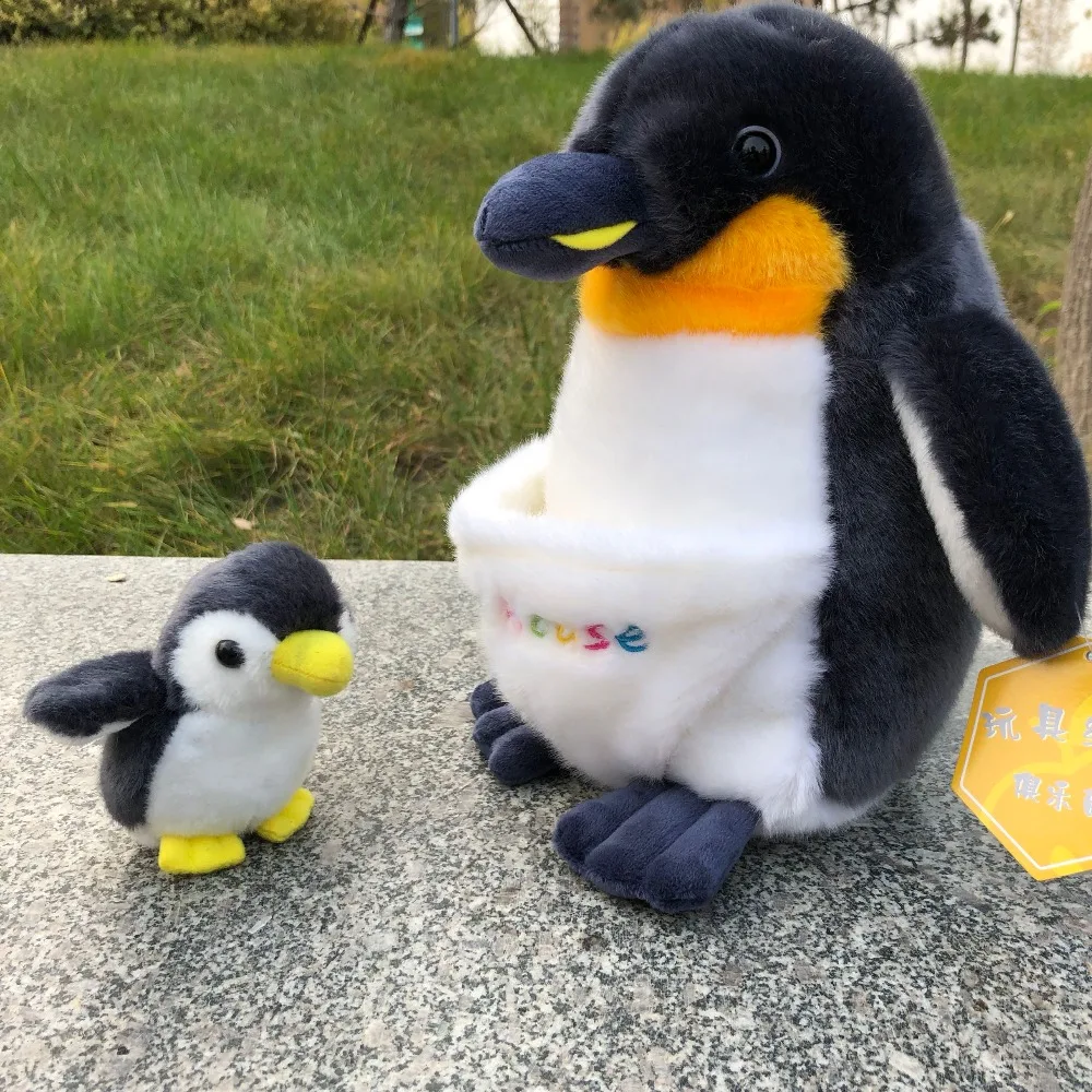 27 см милый Северный полюс Южный полюс аквариума Пингвин мать и ребенок Имитация животных плюшевые игрушки Высокое качество