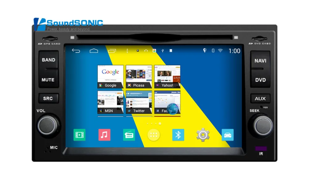 S160 для Kia Rondo Android 4.4.4 Авторадио Стерео Радио DVD GPS навигация СБ Navi мультимедиа